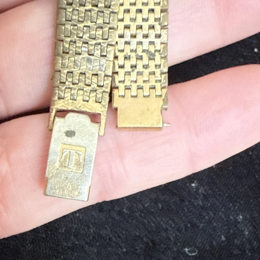 Tissot Watch Manual 20.5mm Women's‎ Gold Plated Dial Swiss Made Square 4211